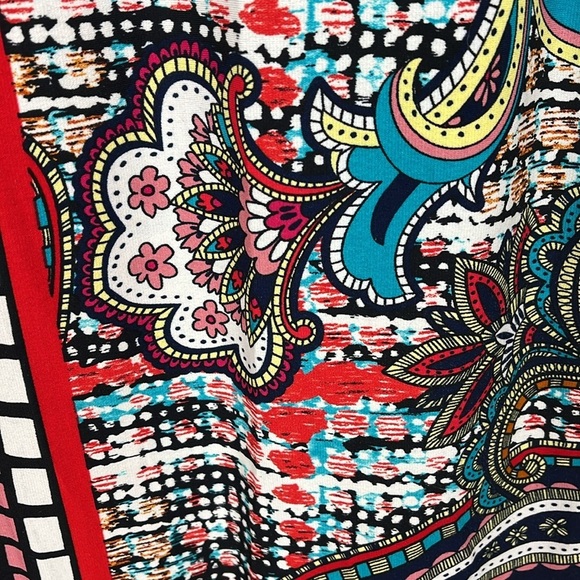 Beige by eci Multicolor Patterned Dress Women's Size 4 - Picture 7 of 10